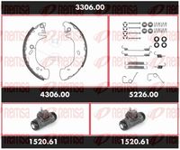 спирачен комплект, барабанни спирачки
