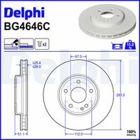 Disc frana DELPHI, Cod: BG4646C