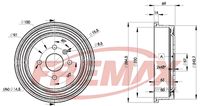 Bremžu trumulis BD-8063 FREMAX