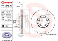 Disc frana BREMBO, Cod: 09.C243.1G