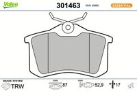 Bremsbelagsatz, Scheibenbremse