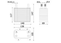 Thumbnail - Oliekoeler, motorolie - CLC305000S - MAHLE