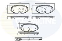 Комплект спирачно феродо, дискови спирачки CBP24031 COMLINE