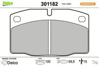 Bremsbelagsatz, Scheibenbremse