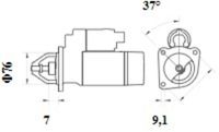 Thumbnail - Startmotor / starter - MS1087 - MAHLE