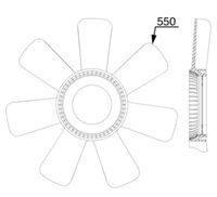 Thumbnail - Koelventilatorwiel - CFW89000P - MAHLE