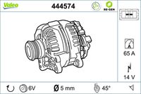 Generator / Alternator VALEO, Cod: 444574