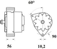 Thumbnail - Dynamo / alternator - MG927 - MAHLE