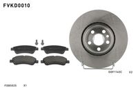 Спирачен комплект, дискови спирачки FVKD0010 FERODO
