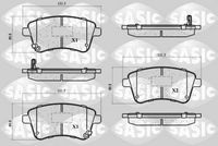 комплект спирачно феродо, дискови спирачки