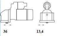 Thumbnail - Startmotor / starter - MS1081 - MAHLE