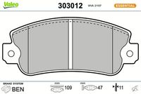 комплект спирачно феродо, дискови спирачки