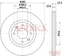 Disc frana ASHIKA, Cod: 60-00-0626C