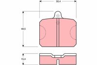 комплект спирачно феродо, дискови спирачки