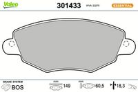 Bremsbelagsatz, Scheibenbremse