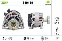 Generator / Alternator VALEO, Cod: 849139