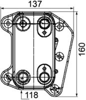 Thumbnail - Oliekoeler, motorolie - CLC105000P - MAHLE