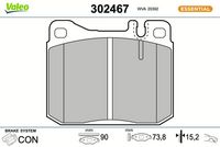Bremsbelagsatz, Scheibenbremse