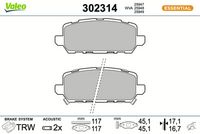 Bremsbelagsatz, Scheibenbremse
