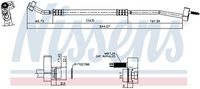 Conducta inalta presiune,aer conditionat NISSENS, Cod: 842725