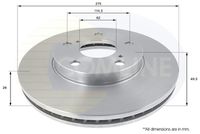 Disc frana COMLINE, Cod: ADC01143V