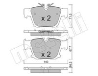 комплект спирачно феродо, дискови спирачки