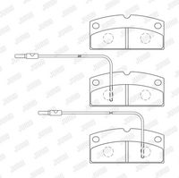 Bremsbelagsatz, Scheibenbremse