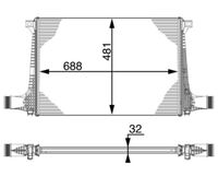 Thumbnail - Intercooler, inlaatluchtkoeler - CI220000P - MAHLE