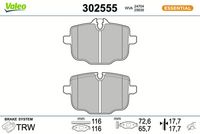 Bremsbelagsatz, Scheibenbremse