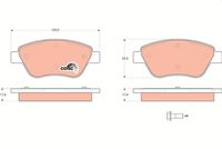 комплект спирачно феродо, дискови спирачки