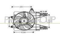 Ventilator, radiator PRASCO, Cod: FT132F001