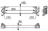Thumbnail - Intercooler, inlaatluchtkoeler - CI153000P - MAHLE