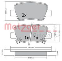 Bremsbelagsatz, Scheibenbremse