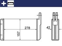 Thumbnail - Kachelradiateur, interieurverwarming - AH68000S - MAHLE