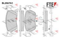 комплект спирачно феродо, дискови спирачки