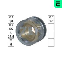 Fulie, alternator ERA, Cod: ZN5352
