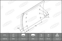 BERAL Remvoeringsset, trommelrem 2