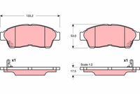 комплект спирачно феродо, дискови спирачки