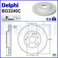 Disc frana DELPHI, Cod: BG3240C