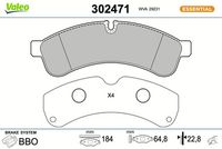 Bremsbelagsatz, Scheibenbremse