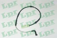 предупредителен контактен сензор, износване на накладките