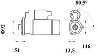 Thumbnail - Startmotor / starter - MS755 - MAHLE