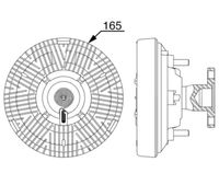 Thumbnail - Koppeling, radiateurventilator - CFC258000P - MAHLE