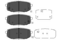 комплект спирачно феродо, дискови спирачки