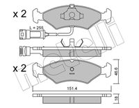 комплект спирачно феродо, дискови спирачки