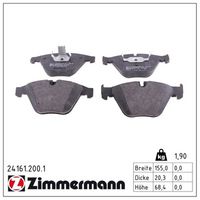 комплект спирачно феродо, дискови спирачки