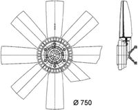 Thumbnail - Koelventilatorwiel - CFF429000P - MAHLE