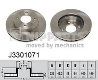 Disc frana NIPPARTS, Cod: J3301071