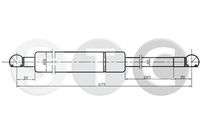Amortizor capota STC, Cod: T446860