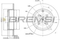 Спирачен диск CD7421S BREMSI